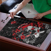 Hawaiian And Japanese Puzzle Aloha Koi Fish Palaka Patterns - Polynesian Pride
