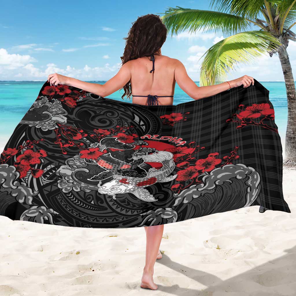 Hawaiian And Japanese Sarong Aloha Koi Fish Palaka Patterns DT05 - Polynesian Pride