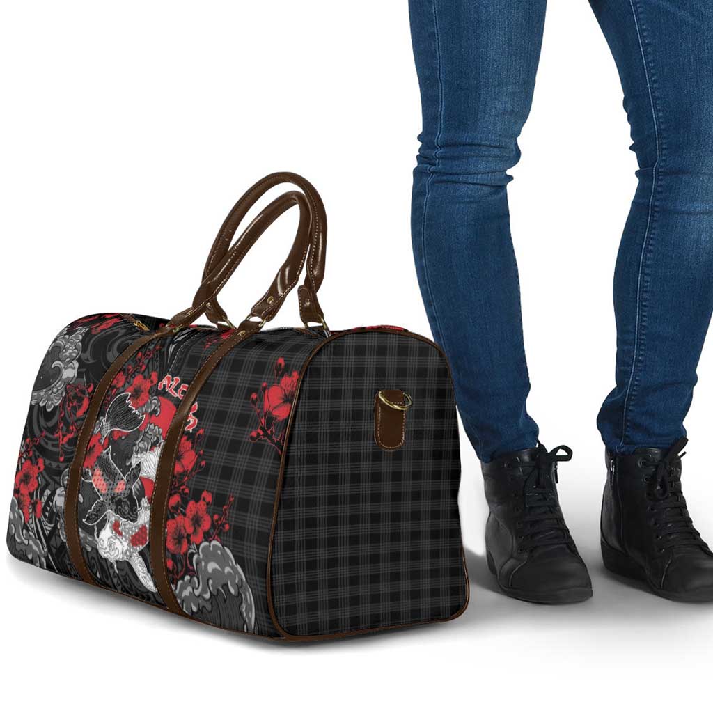 Hawaiian And Japanese Travel Bag Aloha Koi Fish Palaka Patterns DT05 - Polynesian Pride