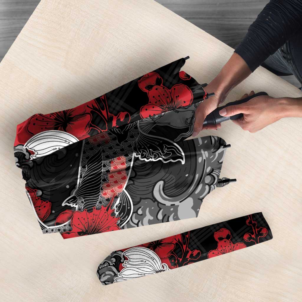 Hawaiian And Japanese Umbrella Aloha Koi Fish Palaka Patterns DT05 - Polynesian Pride