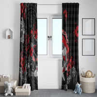Hawaiian And Japanese Window Curtain Aloha Koi Fish Palaka Patterns DT05 - Polynesian Pride