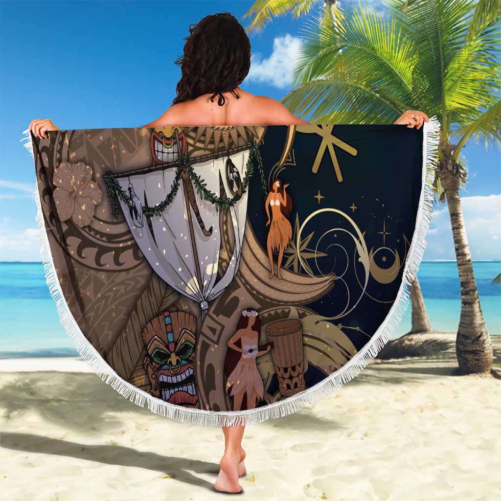 Hawaii Makahiki Beach Blanket Polynesian Sky And Earth - Polynesian Pride