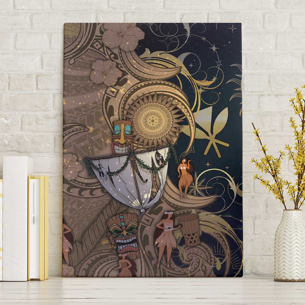 Hawaii Makahiki Canvas Wall Art Polynesian Sky And Earth - Polynesian Pride