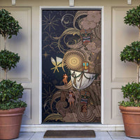 Hawaii Makahiki Door Cover Polynesian Sky And Earth - Polynesian Pride