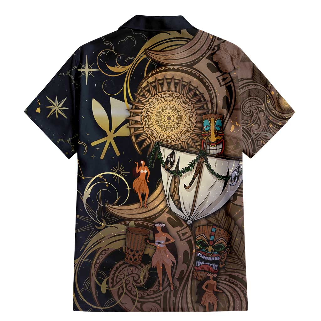 Hawaii Makahiki Family Matching Mermaid Dress and Hawaiian Shirt Polynesian Sky And Earth - Polynesian Pride