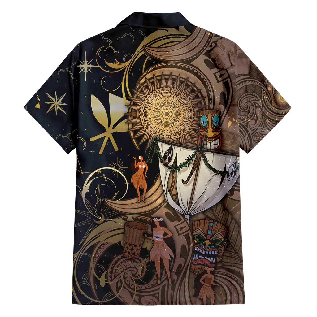 Hawaii Makahiki Family Matching Summer Maxi Dress and Hawaiian Shirt Polynesian Sky And Earth - Polynesian Pride