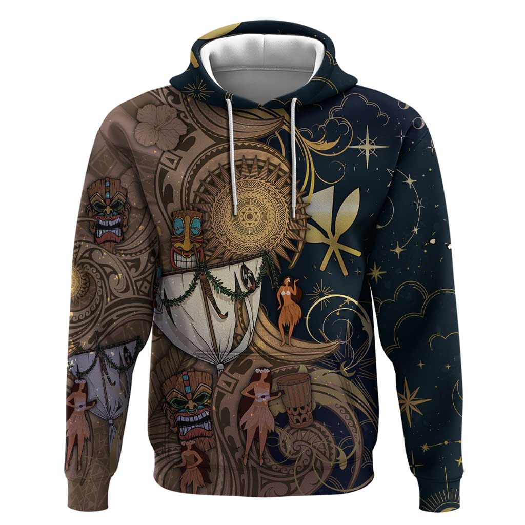 Hawaii Makahiki Hoodie Polynesian Sky And Earth - Polynesian Pride
