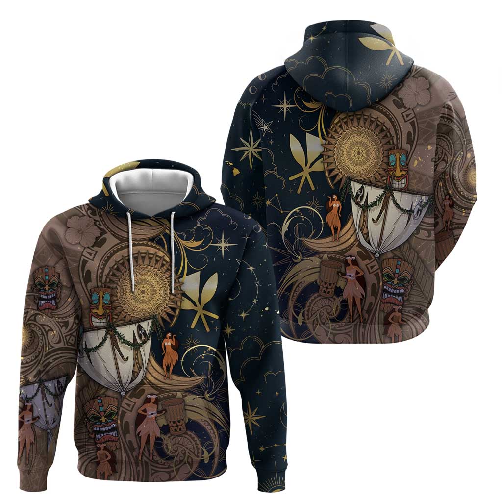 Hawaii Makahiki Hoodie Polynesian Sky And Earth - Polynesian Pride