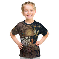 Hawaii Makahiki Kid T Shirt Polynesian Sky And Earth - Polynesian Pride