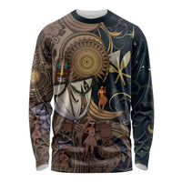 Hawaii Makahiki Long Sleeve Shirt Polynesian Sky And Earth - Polynesian Pride