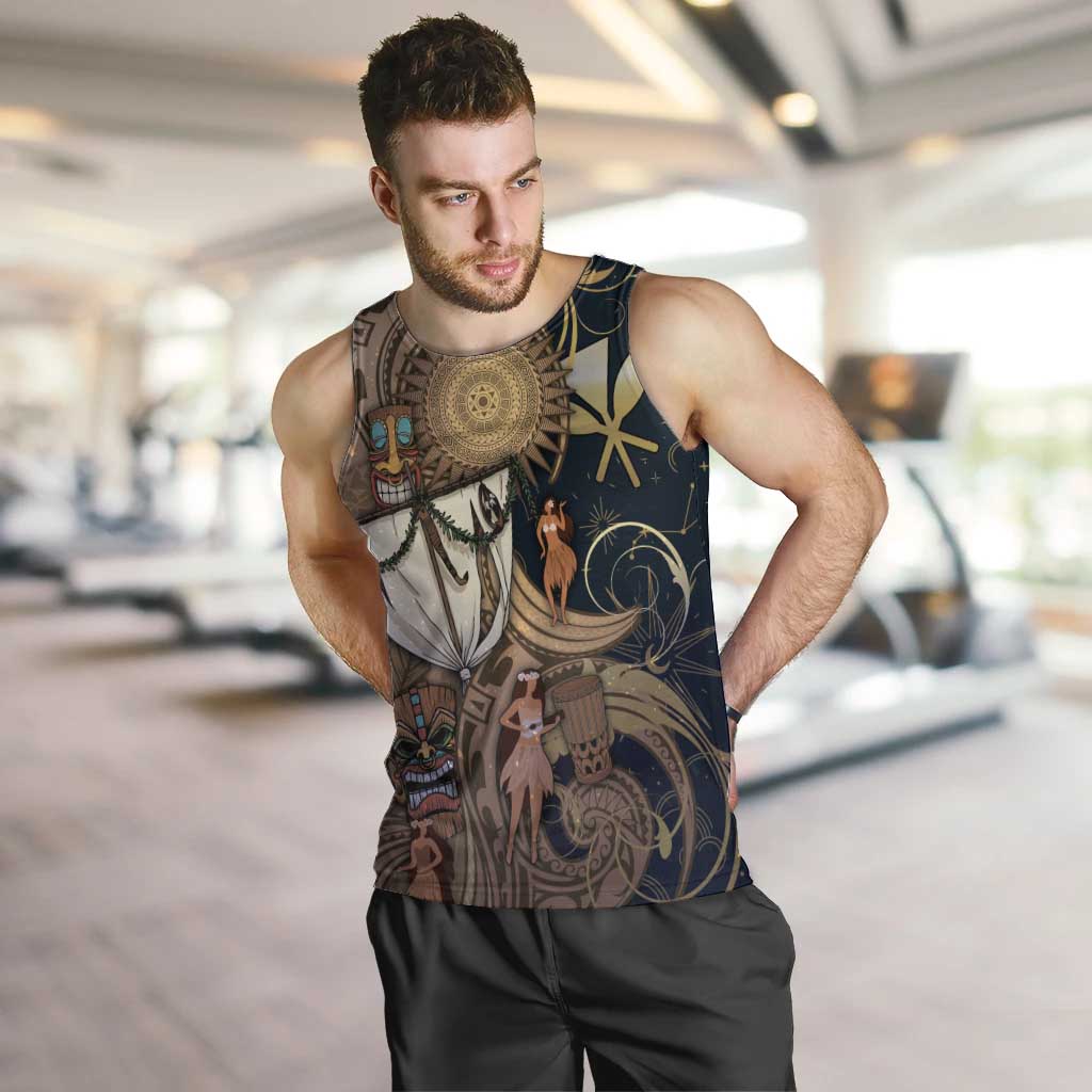 Hawaii Makahiki Men Tank Top Polynesian Sky And Earth - Polynesian Pride