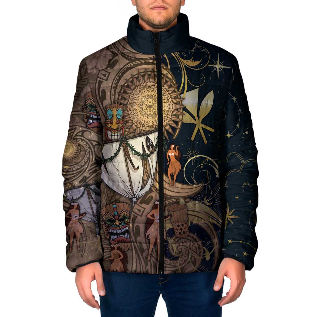 Hawaii Makahiki Padded Jacket Polynesian Sky And Earth - Polynesian Pride