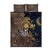 Hawaii Makahiki Quilt Bed Set Polynesian Sky And Earth - Polynesian Pride