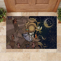 Hawaii Makahiki Rubber Doormat Polynesian Sky And Earth - Polynesian Pride