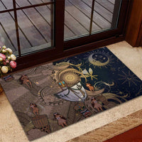 Hawaii Makahiki Rubber Doormat Polynesian Sky And Earth - Polynesian Pride