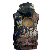 Hawaii Makahiki Sleeveless Hoodie Polynesian Sky And Earth - Polynesian Pride