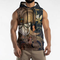 Hawaii Makahiki Sleeveless Hoodie Polynesian Sky And Earth - Polynesian Pride