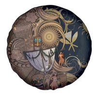 Hawaii Makahiki Spare Tire Cover Polynesian Sky And Earth - Polynesian Pride