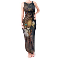 Hawaii Makahiki Tank Maxi Dress Polynesian Sky And Earth - Polynesian Pride