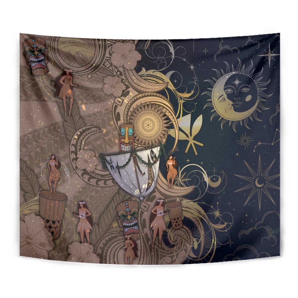 Hawaii Makahiki Tapestry Polynesian Sky And Earth - Polynesian Pride