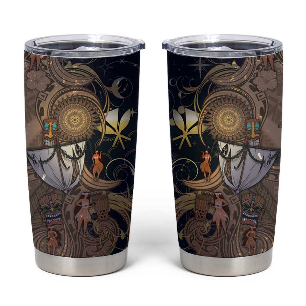 Hawaii Makahiki Tumbler Cup Polynesian Sky And Earth - Polynesian Pride