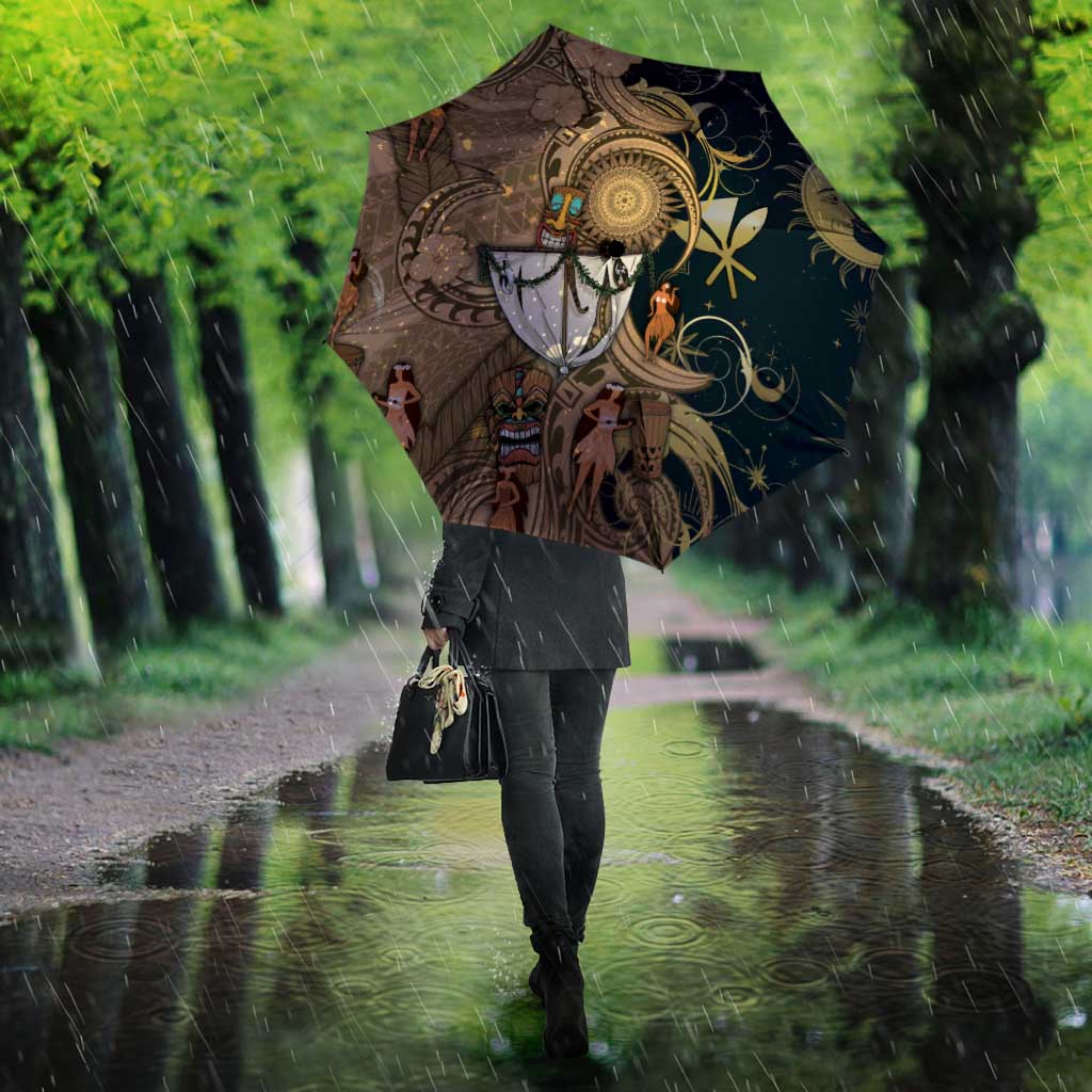 Hawaii Makahiki Umbrella Polynesian Sky And Earth - Polynesian Pride