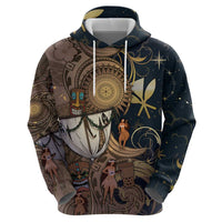 Hawaii Makahiki Zip Hoodie Polynesian Sky And Earth - Polynesian Pride