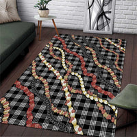 Hawaii Palaka Niihau Shell Lei Area Rug Tropical Island Plaid Patterns
