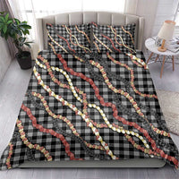 Hawaii Palaka Niihau Shell Lei Bedding Set Tropical Island Plaid Patterns