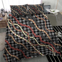 Hawaii Palaka Niihau Shell Lei Bedding Set Tropical Island Plaid Patterns