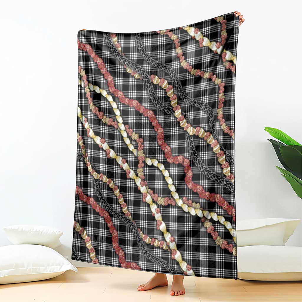 Hawaii Palaka Niihau Shell Lei Blanket Tropical Island Plaid Patterns