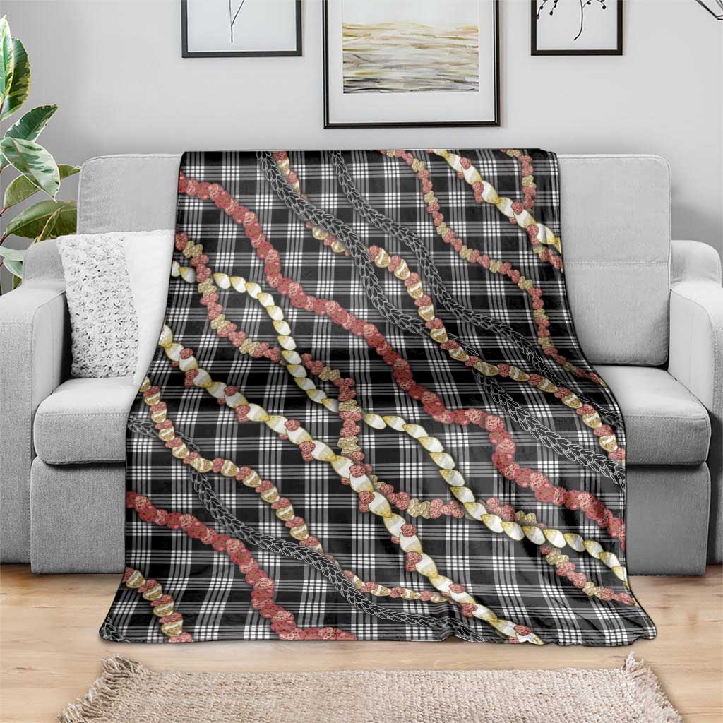 Hawaii Palaka Niihau Shell Lei Blanket Tropical Island Plaid Patterns