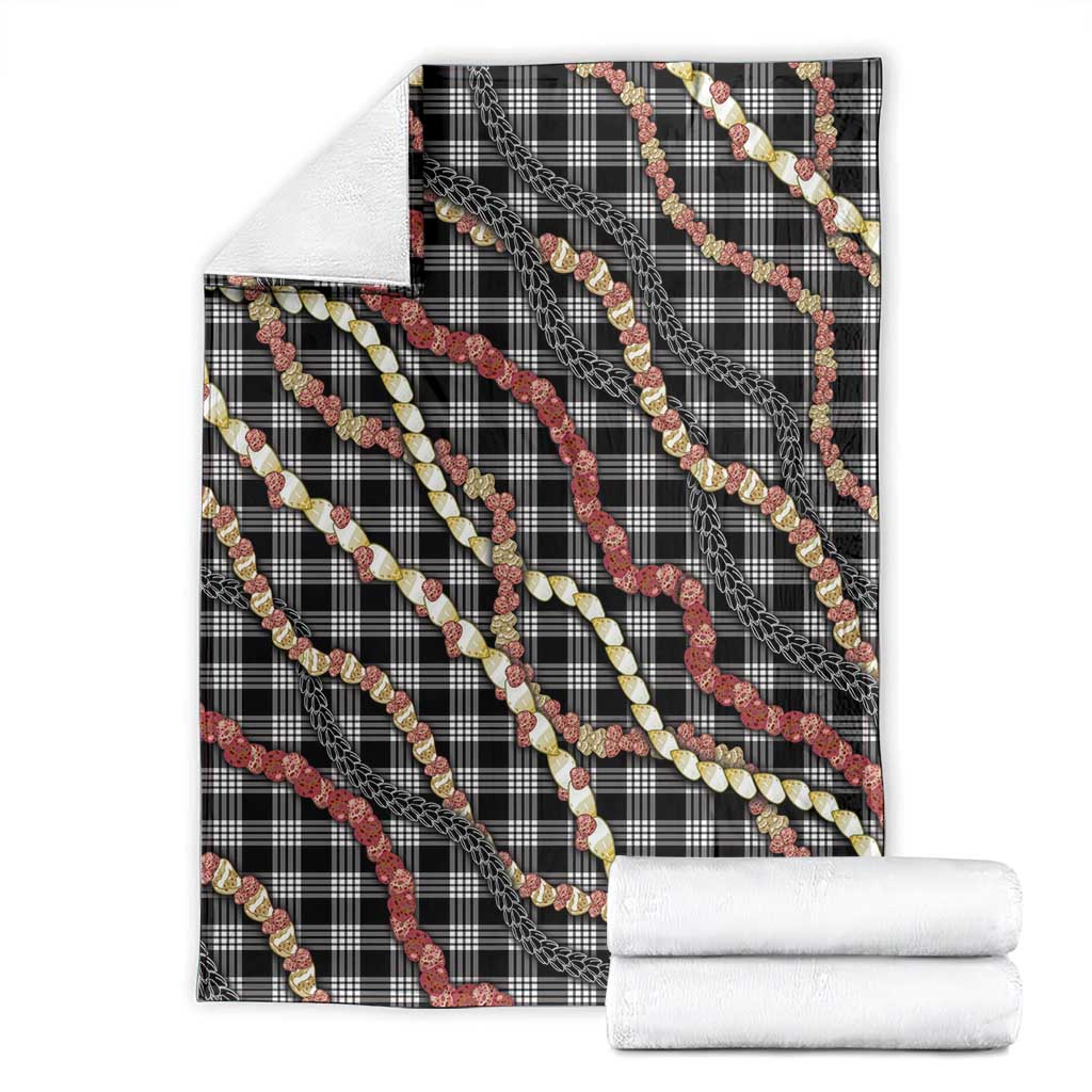 Hawaii Palaka Niihau Shell Lei Blanket Tropical Island Plaid Patterns
