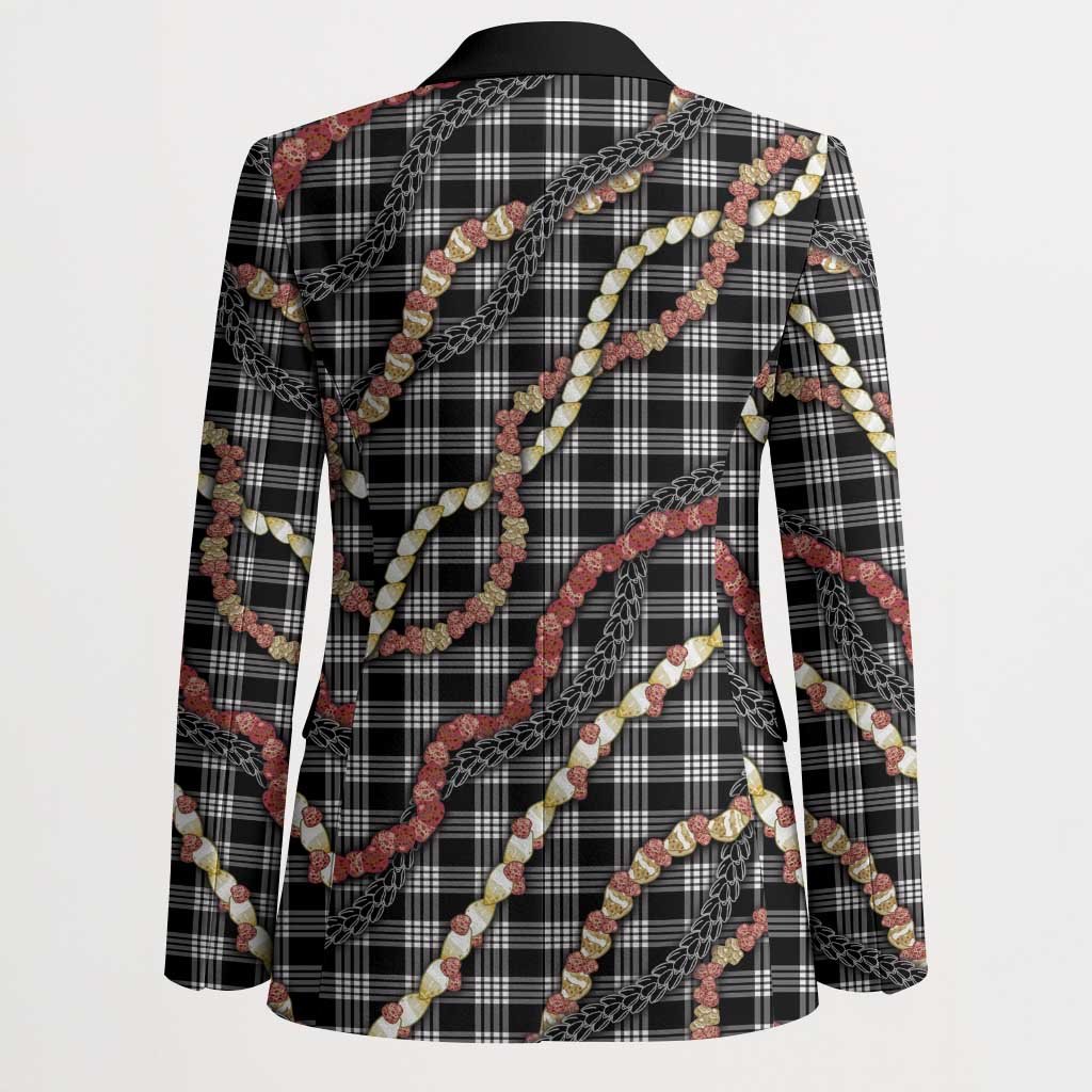 Hawaii Palaka Niihau Shell Lei Blazer Tropical Island Plaid Patterns
