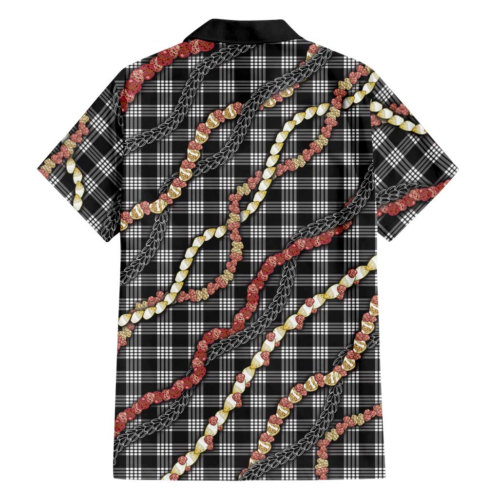 Hawaii Palaka Niihau Shell Lei Family Matching Tank Maxi Dress and Hawaiian Shirt Tropical Island Plaid Patterns DT05 - Polynesian Pride