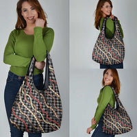 Hawaii Palaka Niihau Shell Lei Grocery Bag Tropical Island Plaid Patterns