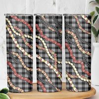 Hawaii Palaka Niihau Shell Lei Skinny Tumbler Tropical Island Plaid Patterns
