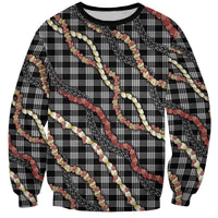 Hawaii Palaka Niihau Shell Lei Sweatshirt Tropical Island Plaid Patterns