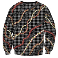 Hawaii Palaka Niihau Shell Lei Sweatshirt Tropical Island Plaid Patterns