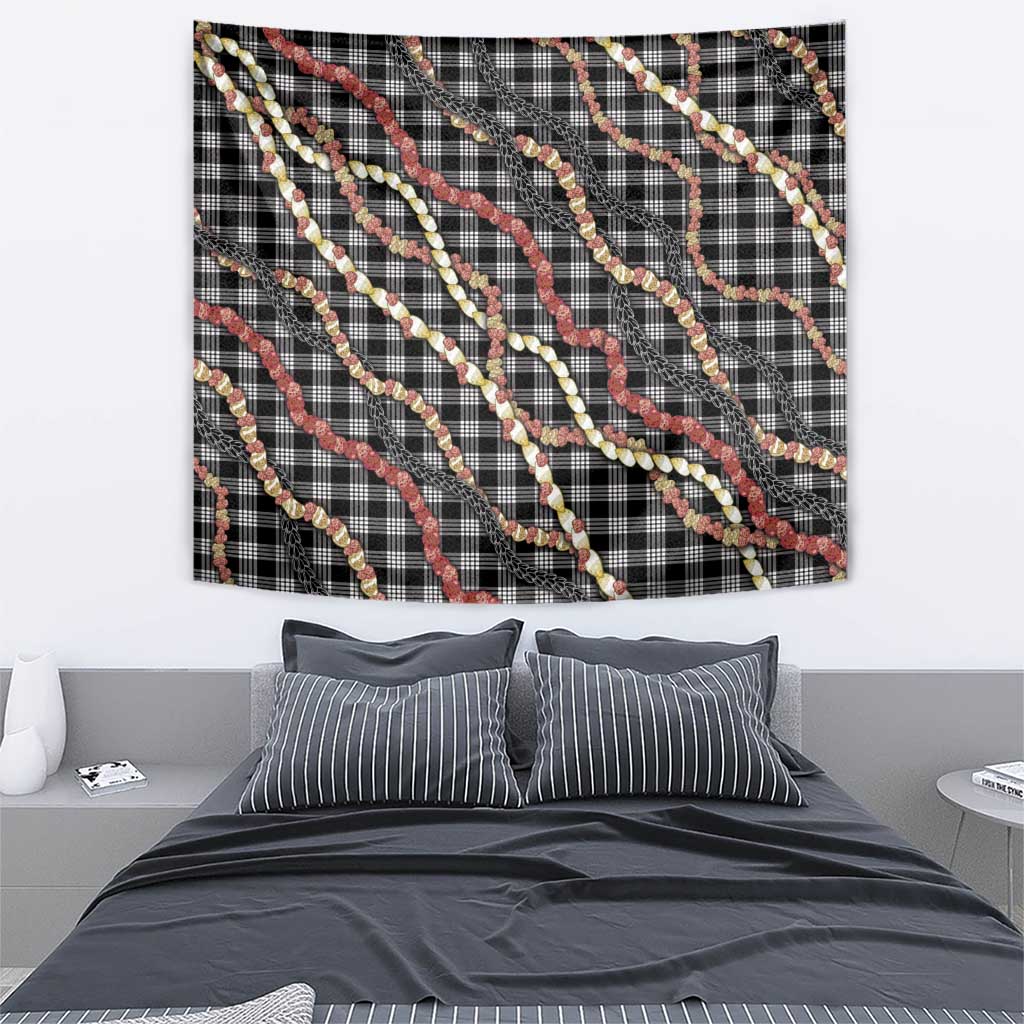 Hawaii Palaka Niihau Shell Lei Tapestry Tropical Island Plaid Patterns