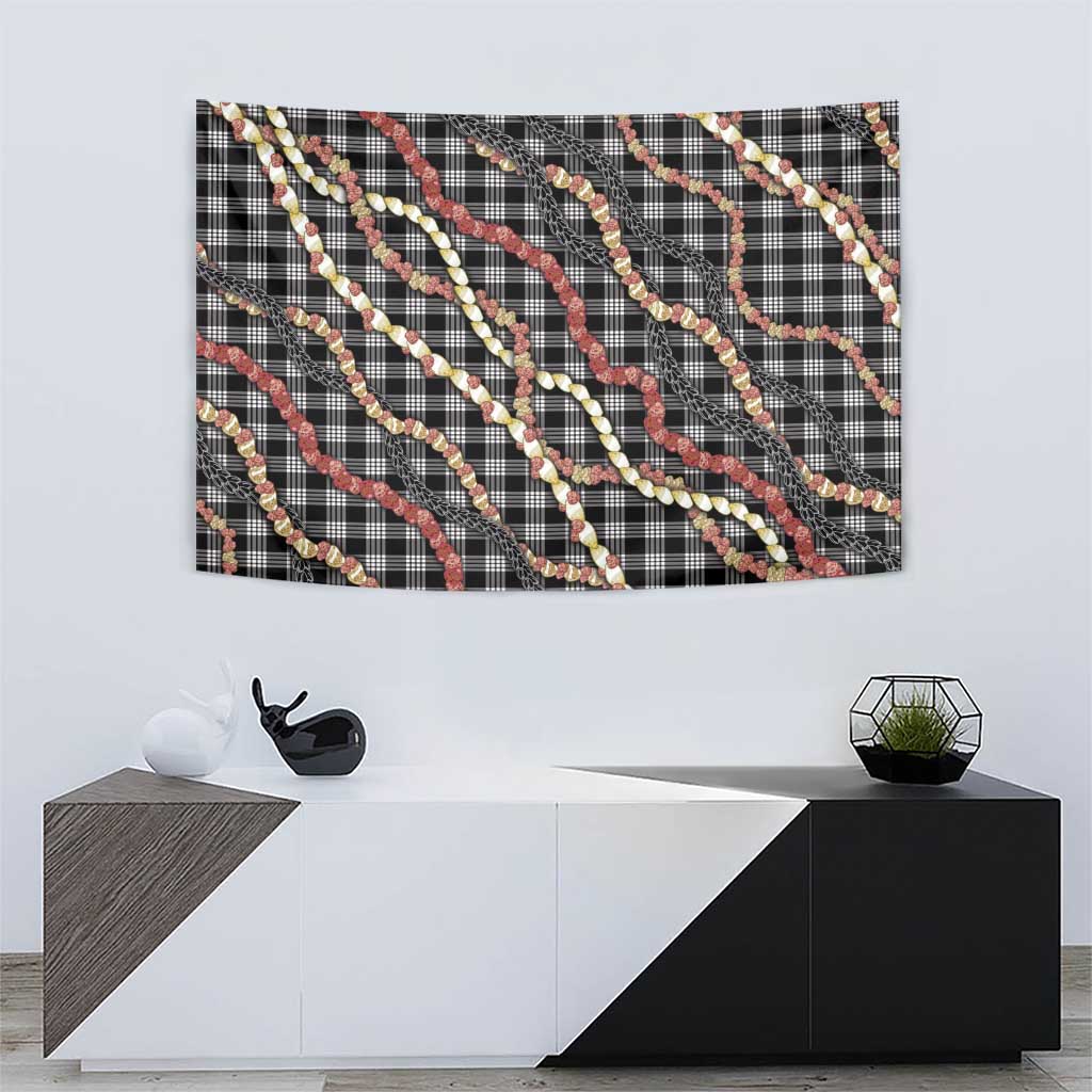 Hawaii Palaka Niihau Shell Lei Tapestry Tropical Island Plaid Patterns