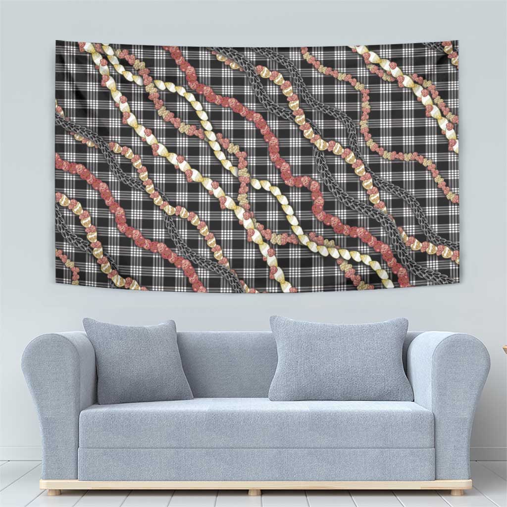 Hawaii Palaka Niihau Shell Lei Tapestry Tropical Island Plaid Patterns