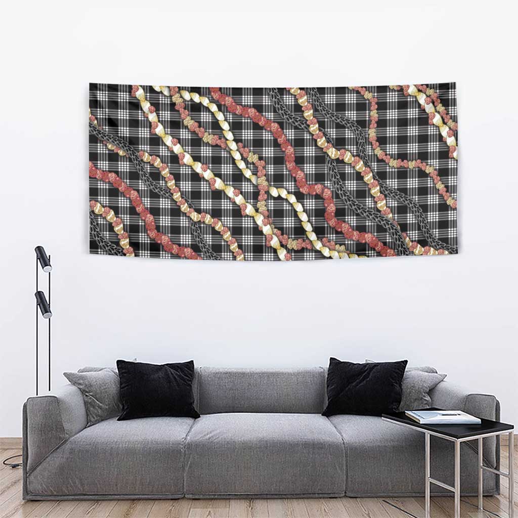 Hawaii Palaka Niihau Shell Lei Tapestry Tropical Island Plaid Patterns