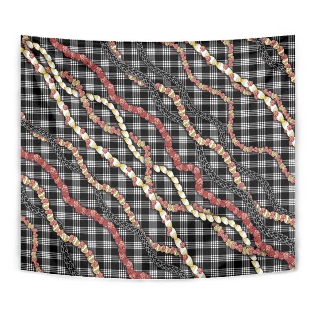 Hawaii Palaka Niihau Shell Lei Tapestry Tropical Island Plaid Patterns