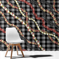 Hawaii Palaka Niihau Shell Lei Window Curtain Tropical Island Plaid Patterns