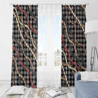 Hawaii Palaka Niihau Shell Lei Window Curtain Tropical Island Plaid Patterns