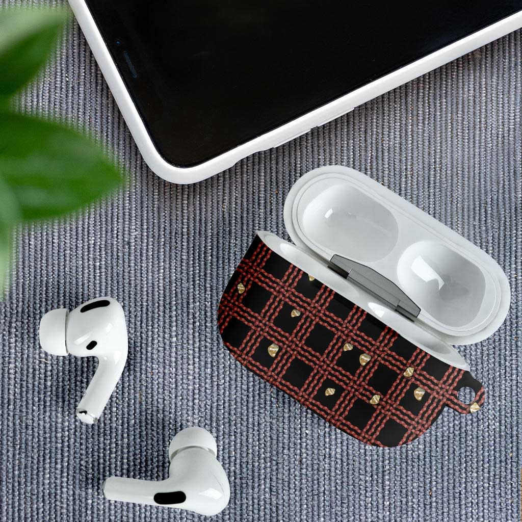 Hawaii Palaka Kahelelani Shell Lei Costume AirPods Case Plaid Patterns