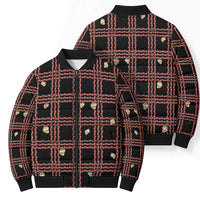 Hawaii Palaka Kahelelani Shell Lei Costume Bomber Puffer Jacket Plaid Patterns DT05 - Polynesian Pride