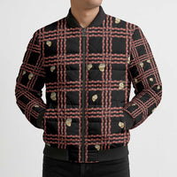 Hawaii Palaka Kahelelani Shell Lei Costume Bomber Puffer Jacket Plaid Patterns DT05 - Polynesian Pride