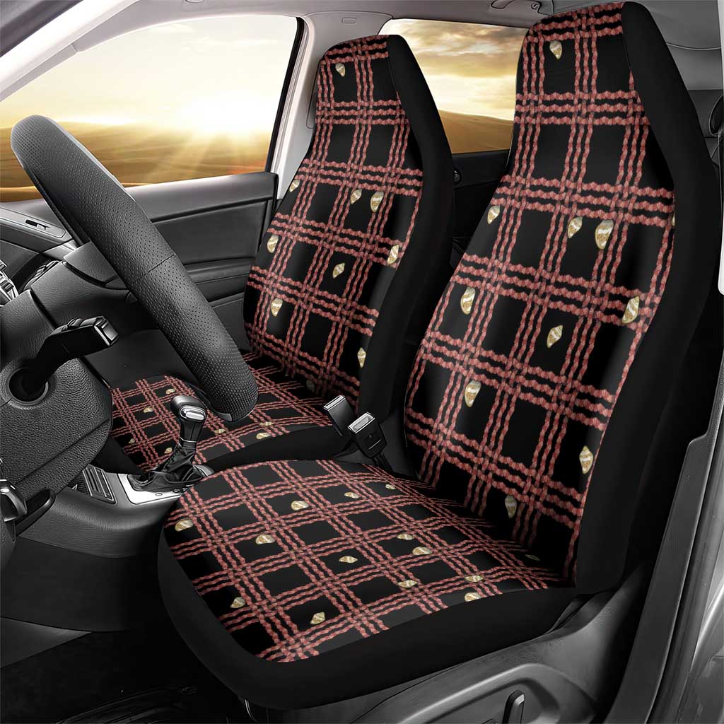 Hawaii Palaka Kahelelani Shell Lei Costume Car Seat Cover Plaid Patterns DT05 - Polynesian Pride